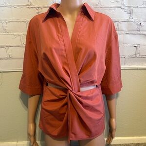 On Blue for Forever 21 Cut-out Blouse